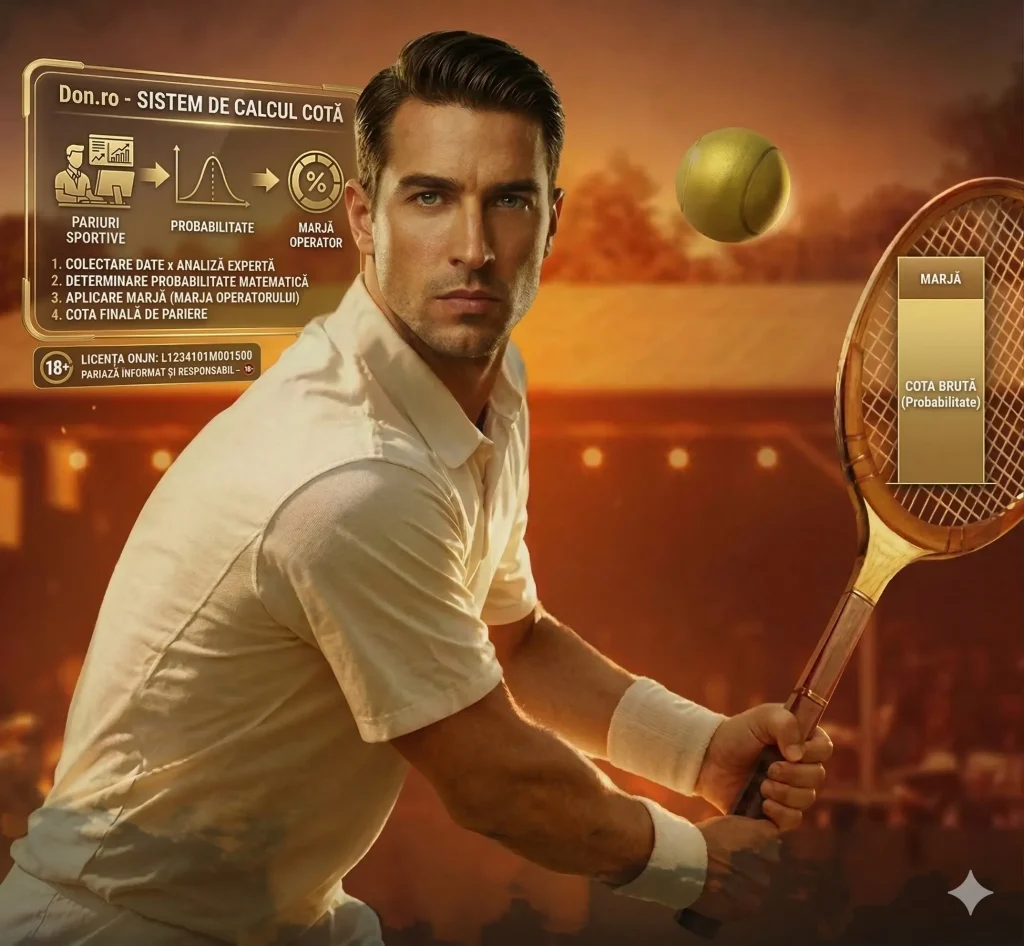cum sunt calculate cotele la pariuri sportive pe Donro.ro