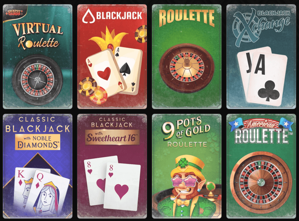 diferite jocuri de masa disponibile pe Casino Don Cazino