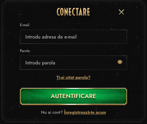 logare utilizator existent Don Casino