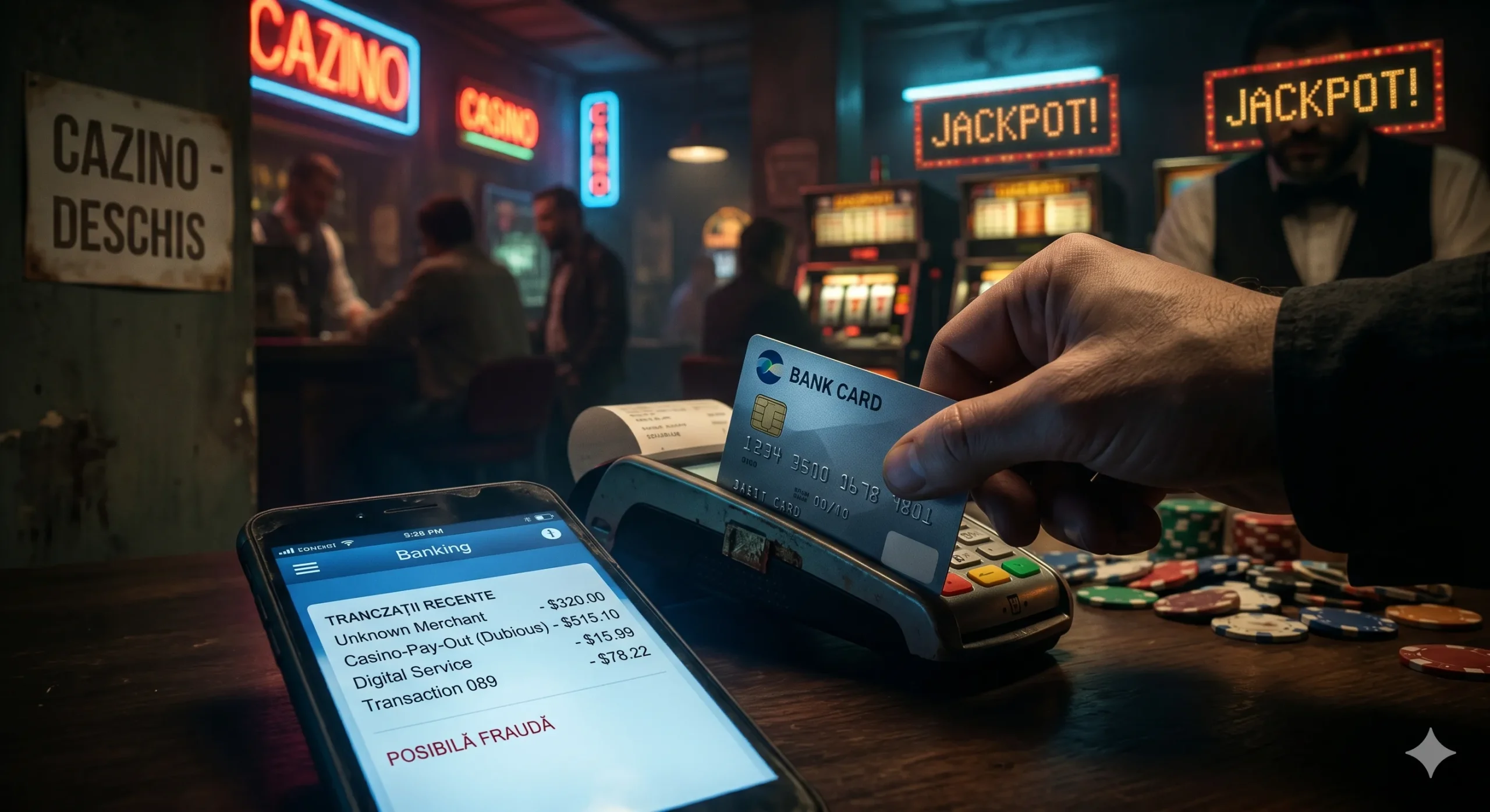 De ce apar tranzacții ciudate pe card după ce ai jucat la cazinouri dubioase