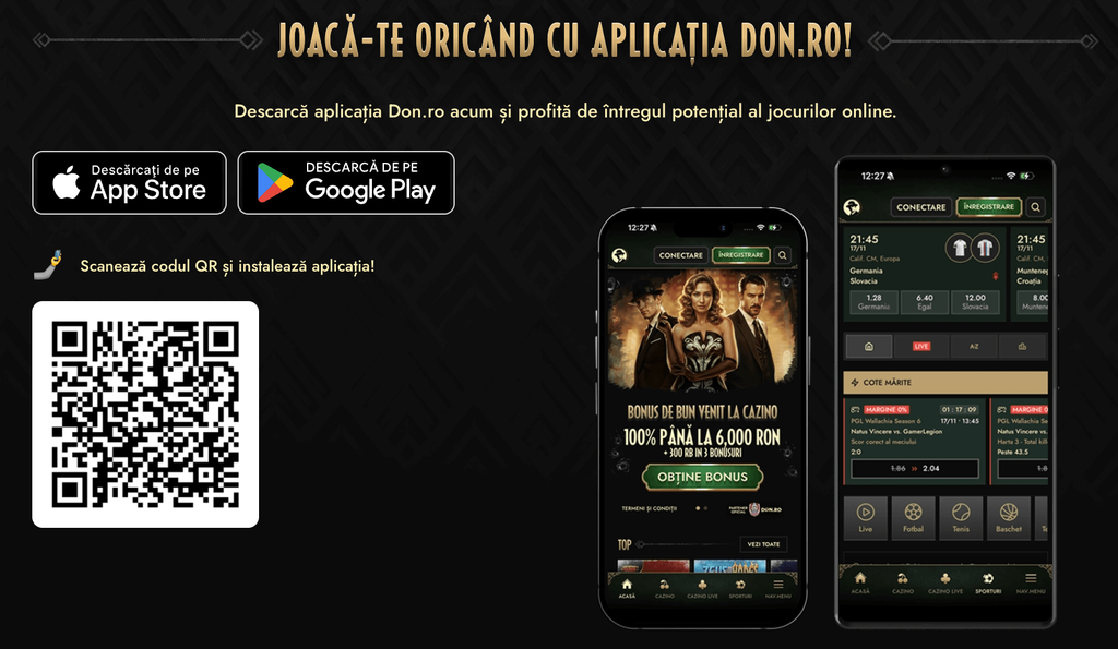 aplicatia mobila Don Casino
